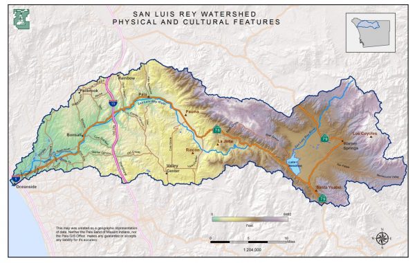 Map – San Luis Rey Watershed